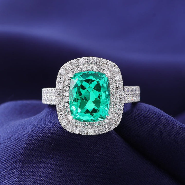 Emerald Engagement Ring - Ice Dazzle - VVX™ Lab Diamond - Engagement Rings