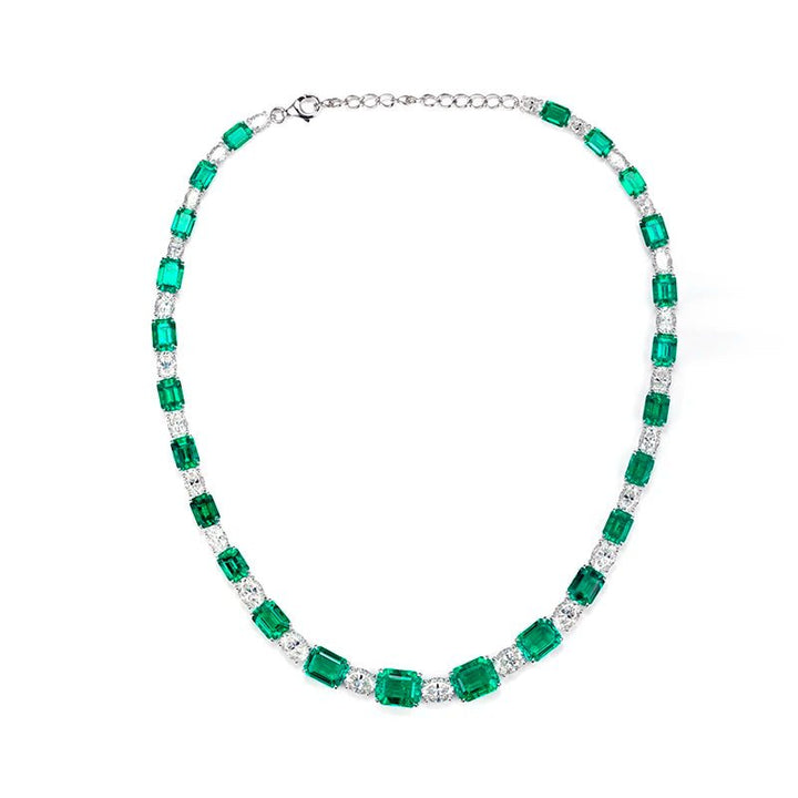 Enthralling Emerald Jewelry Set - Ice Dazzle - UltraLux™ Moissanite - Jewelry Set