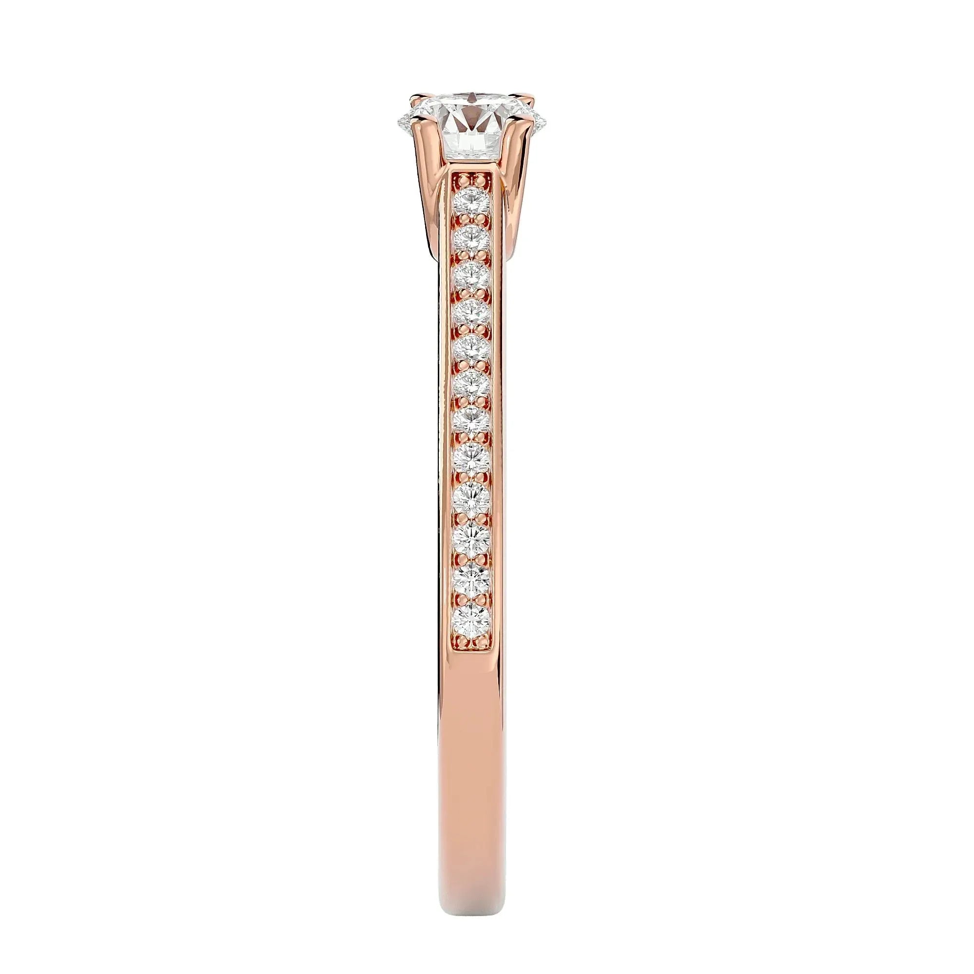 Eternal Elegance Engagement Ring - Ice Dazzle - VVX™ Lab Diamond - Engagement Rings