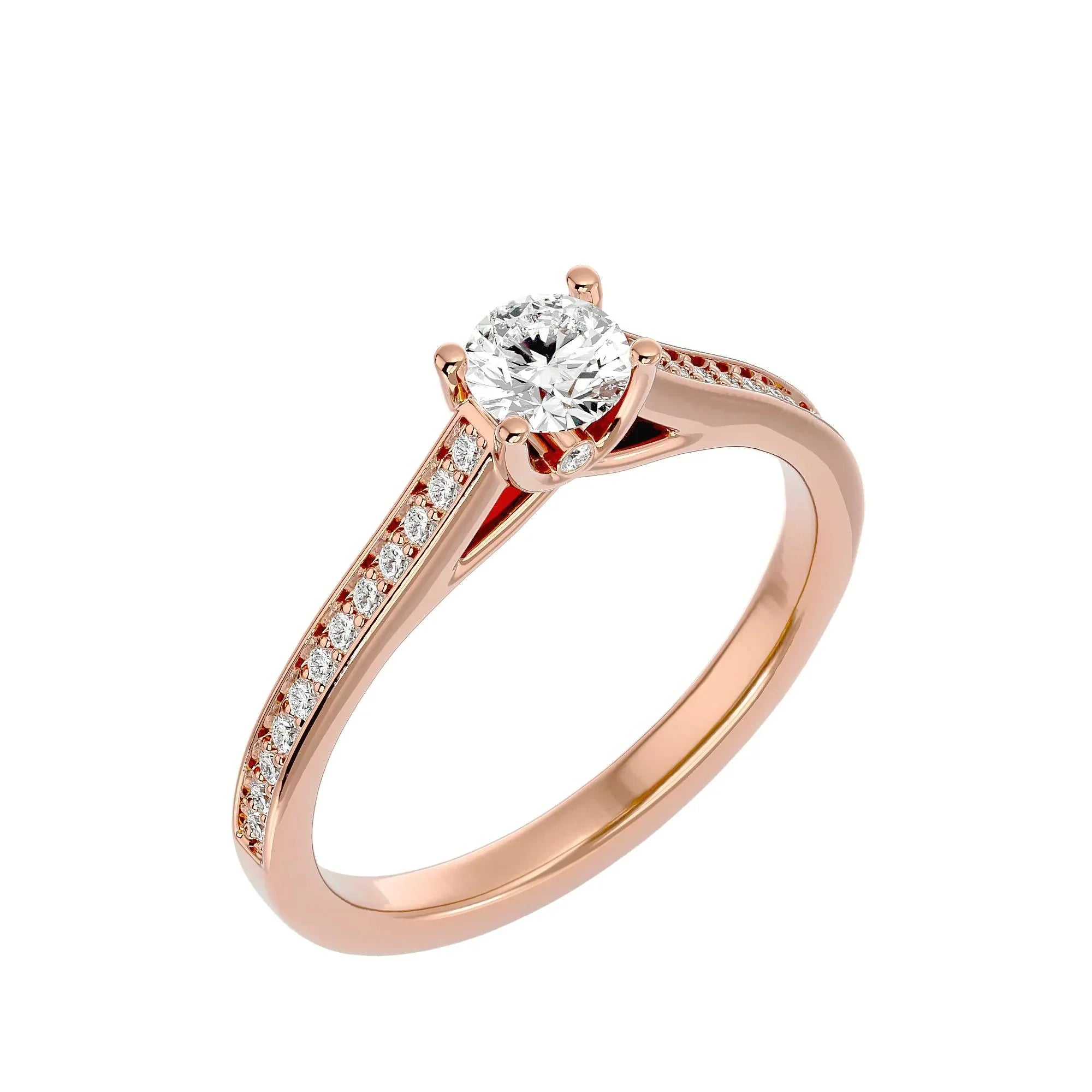 Eternal Elegance Engagement Ring - Ice Dazzle - VVX™ Lab Diamond - Engagement Rings