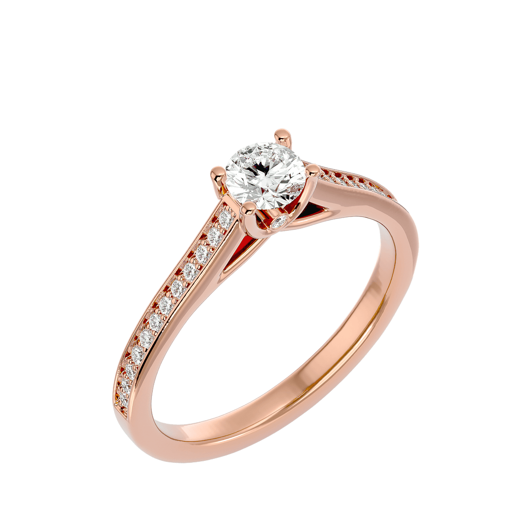 Eternal Elegance Engagement Ring - Ice Dazzle - VVX™ Lab Diamond - Engagement Rings