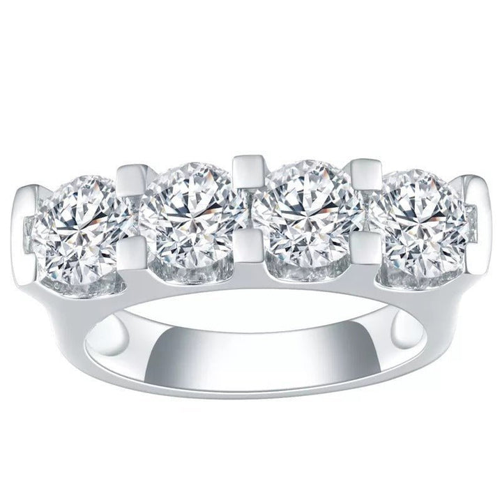 Four Stone Wedding Band - Ice Dazzle - VVX™ Lab Diamond - Wedding Ring