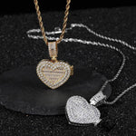 FreezeFrame™ Keepsake Pendant - Ice Dazzle - UltraLux™ Moissanite - Photo Pendant
