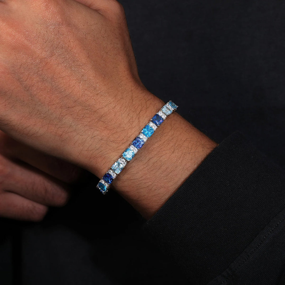 FrostBite™ Blue Moissanite Tennis Bracelet - Ice Dazzle - UltraLux™ Moissanite - Fashion Bracelet