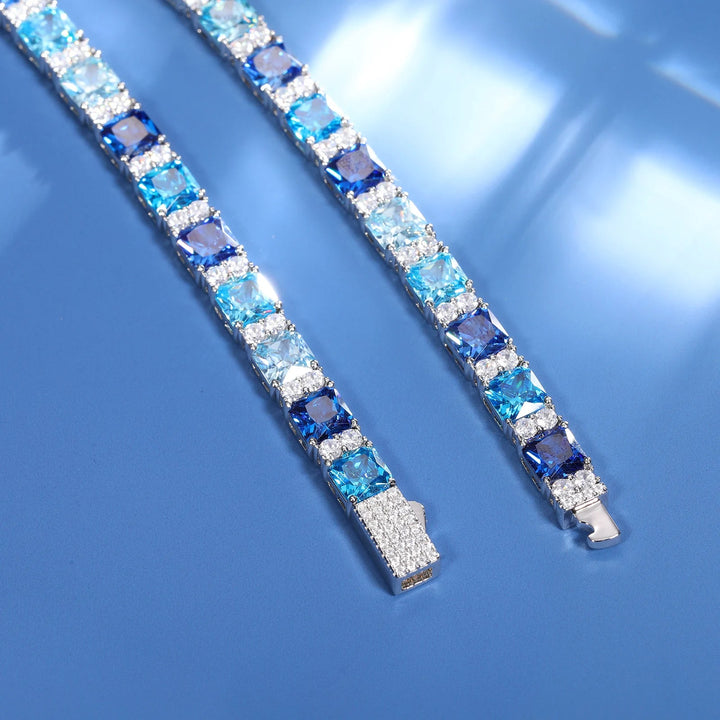 FrostBite™ Blue Moissanite Tennis Bracelet - Ice Dazzle - UltraLux™ Moissanite - Fashion Bracelet