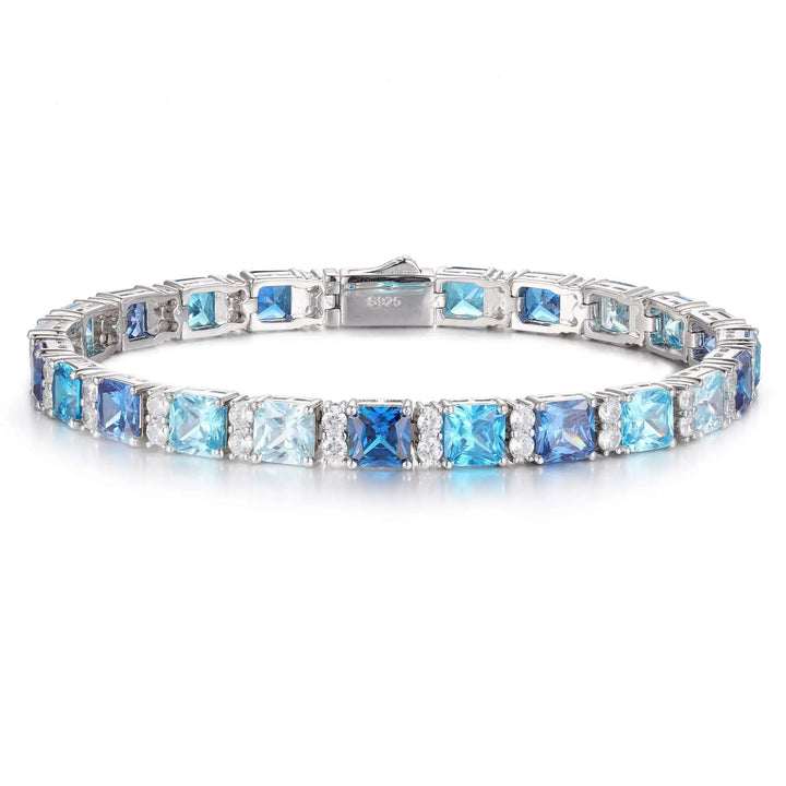 FrostBite™ Blue Moissanite Tennis Bracelet - Ice Dazzle - UltraLux™ Moissanite - Fashion Bracelet