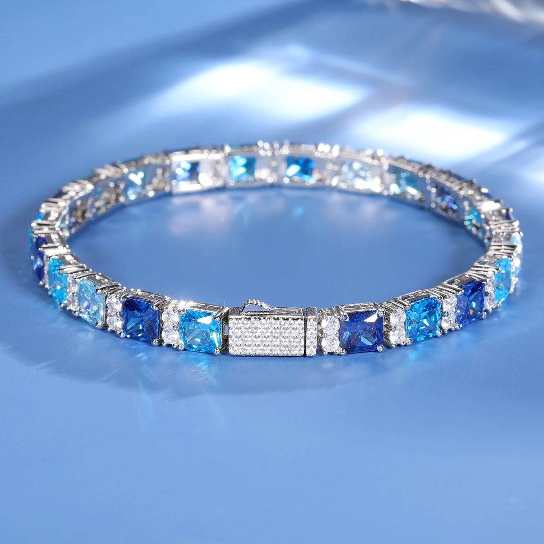 FrostBite™ Blue Moissanite Tennis Bracelet - Ice Dazzle - UltraLux™ Moissanite - Fashion Bracelet