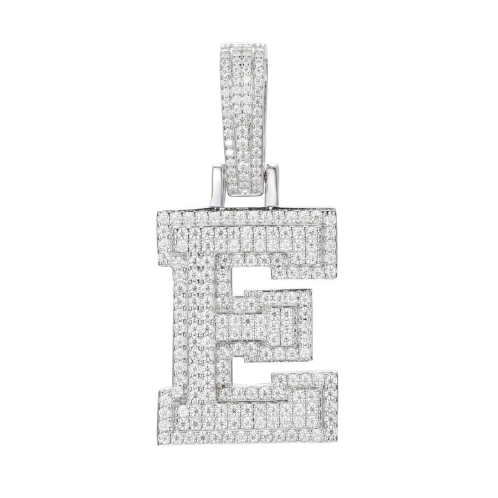 Frostbite™ - Letter 'A-Z' Pendant - Sterling Silver - Ice Dazzle