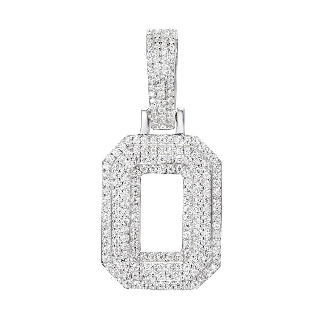 Frostbite™ - Letter 'A-Z' Pendant - Sterling Silver - Ice Dazzle