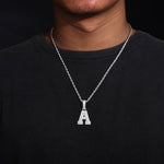 Frostbite™ - Letter 'A-Z' Pendant - Sterling Silver - Ice Dazzle