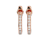 Half Hoop Earrings - Ice Dazzle - VVX™ Lab Diamond - Hoop Earrings