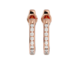 Half Hoop Earrings - Ice Dazzle - VVX™ Lab Diamond - Hoop Earrings