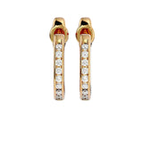 Half Hoop Earrings - Ice Dazzle - VVX™ Lab Diamond - Hoop Earrings