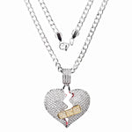 Heart Break Pendant - Ice Dazzle - UltraLux™ Moissanite - Pendant