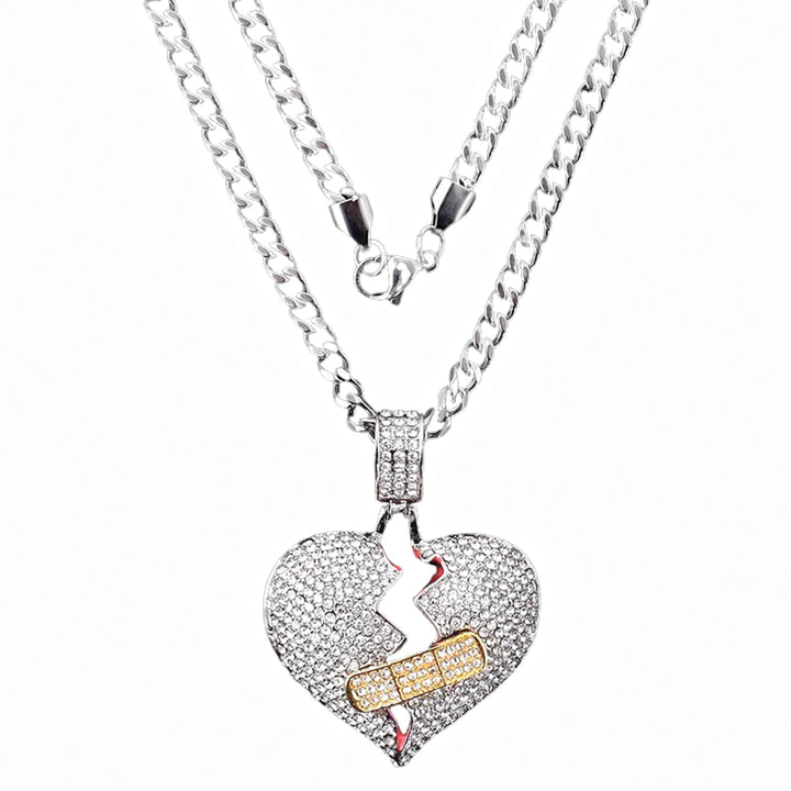 Heart Break Pendant - Ice Dazzle - UltraLux™ Moissanite - Pendant