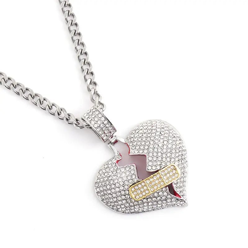 Heart Break Pendant - Ice Dazzle - UltraLux™ Moissanite - Pendant