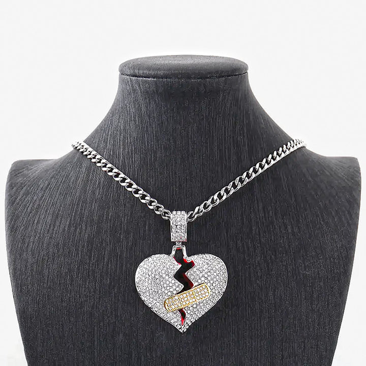 Heart Break Pendant - Ice Dazzle - UltraLux™ Moissanite - Pendant