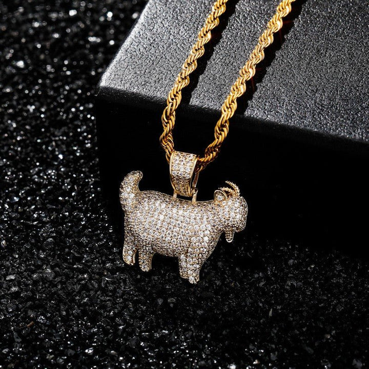 Ice Dazzle Goat Pendant - Ice Dazzle - UltraLux™ Moissanite - Pendant