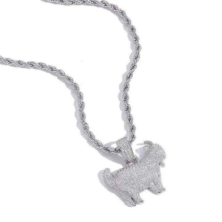 Ice Dazzle Goat Pendant - Ice Dazzle - UltraLux™ Moissanite - Pendant