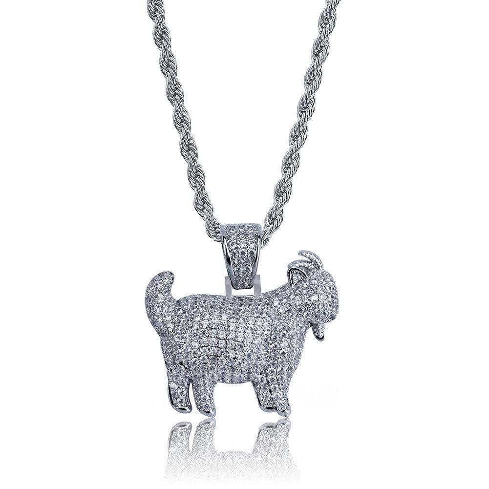 Ice Dazzle Goat Pendant - Ice Dazzle - UltraLux™ Moissanite - Pendant