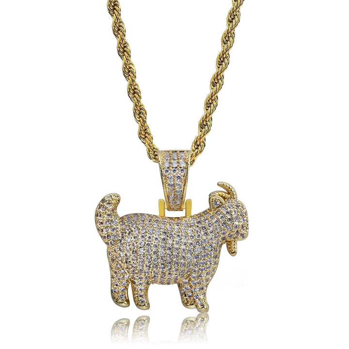 Ice Dazzle Goat Pendant - Ice Dazzle - UltraLux™ Moissanite - Pendant