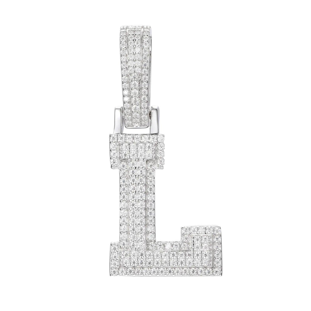 Ice Dazzle Letter Pendant - Ice Dazzle - UltraLux™ Moissanite - Pendant