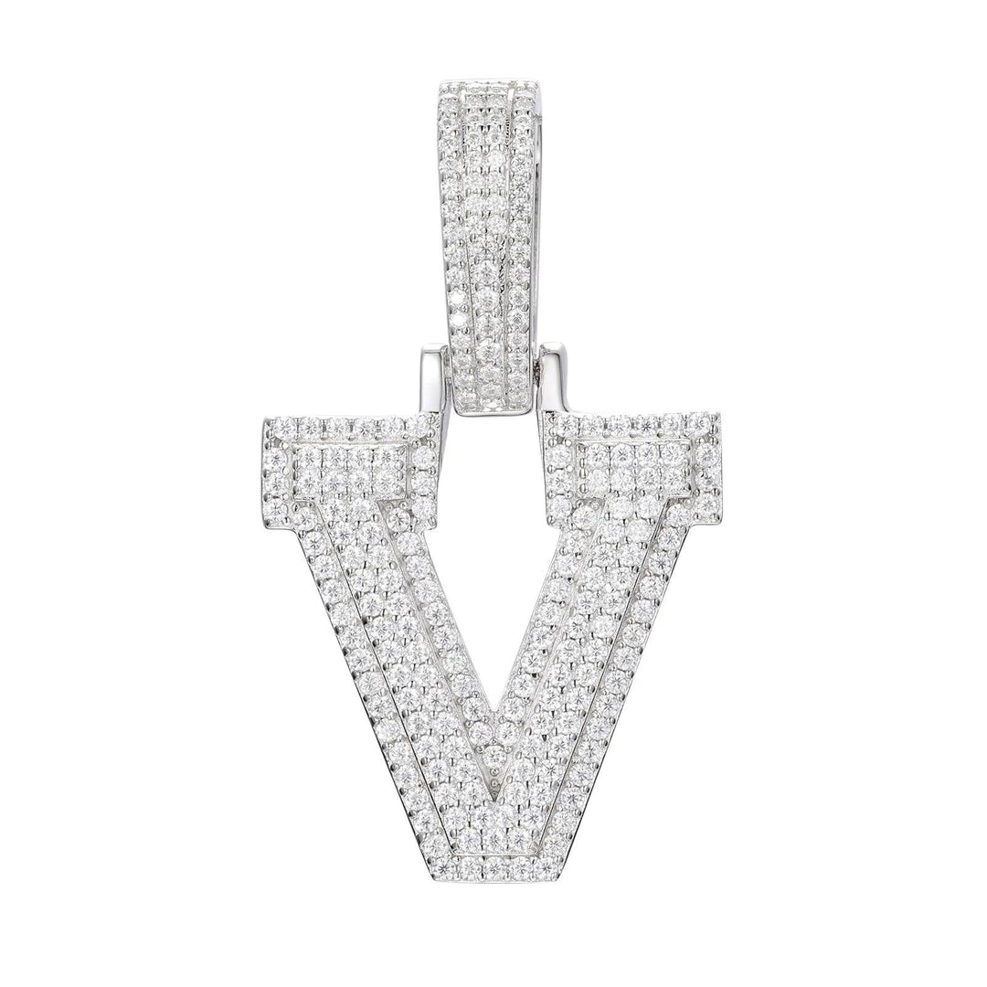 Ice Dazzle Letter Pendant - Ice Dazzle - UltraLux™ Moissanite - Pendant