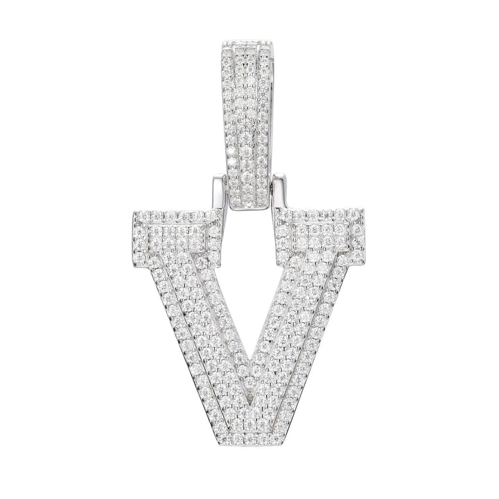 Ice Dazzle Letter Pendant - Ice Dazzle - UltraLux™ Moissanite - Pendant