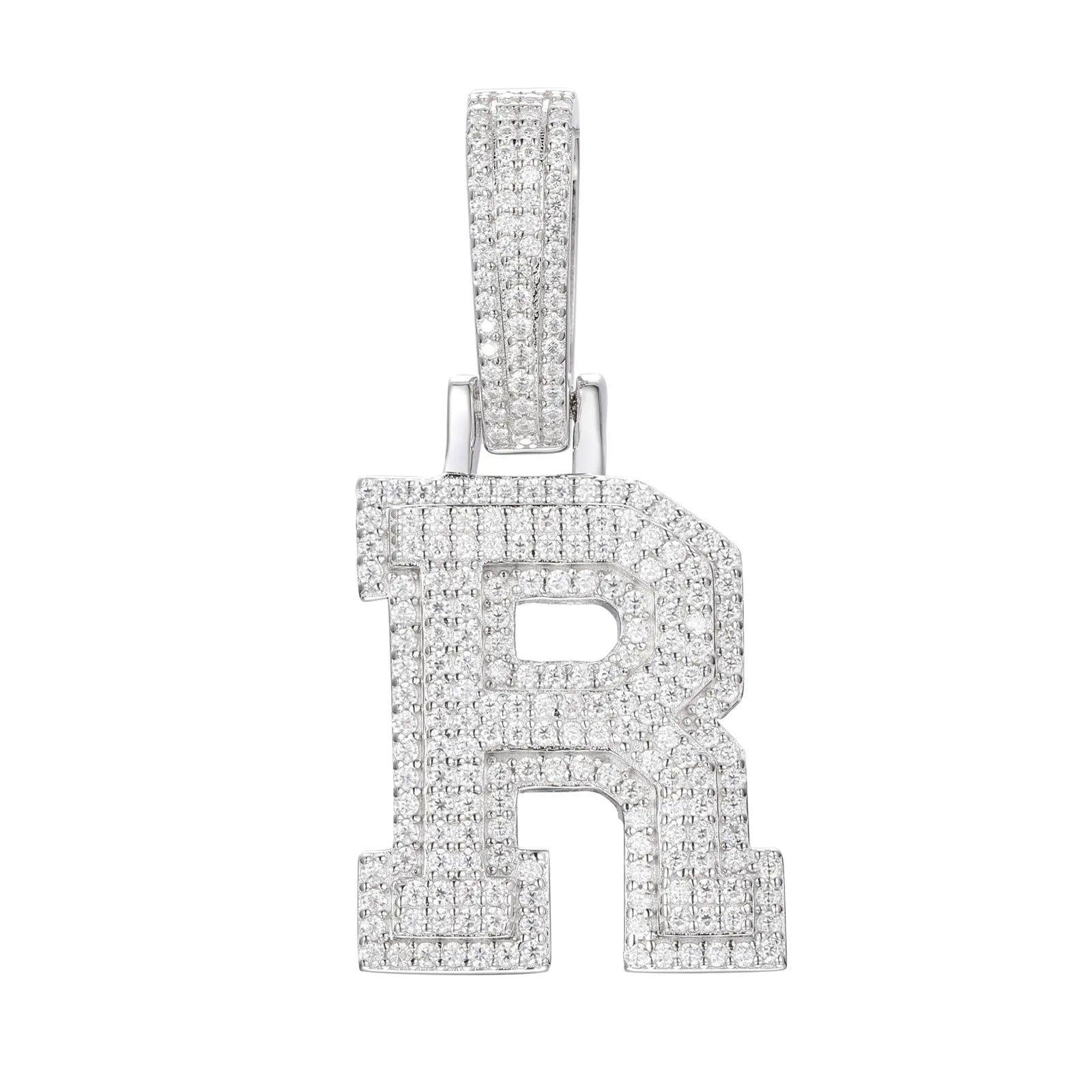 Ice Dazzle Letter Pendant - Ice Dazzle - UltraLux™ Moissanite - Pendant