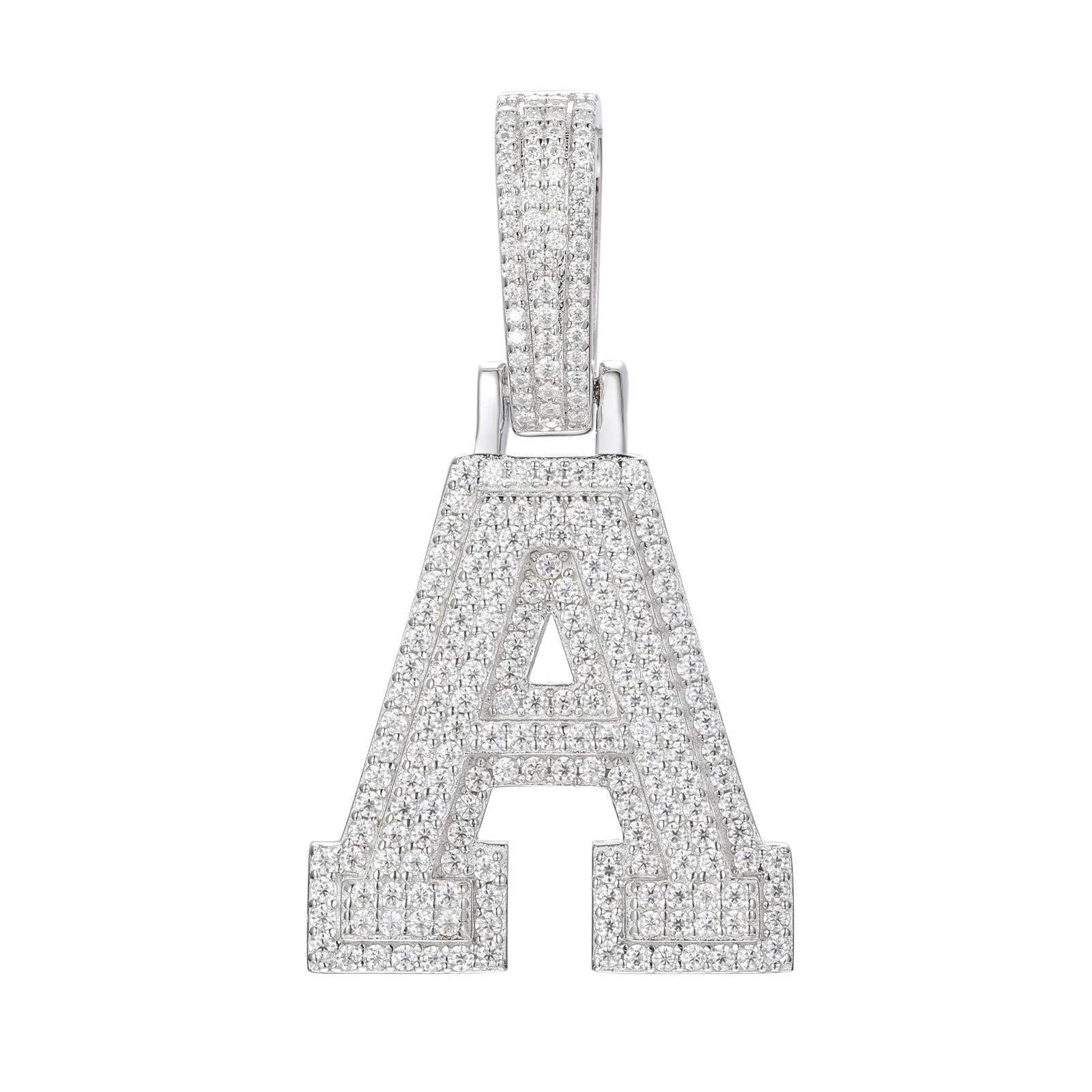 Ice Dazzle Letter Pendant - Ice Dazzle - UltraLux™ Moissanite - Pendant