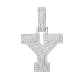 Ice Dazzle Letter Pendant - Ice Dazzle - UltraLux™ Moissanite - Pendant