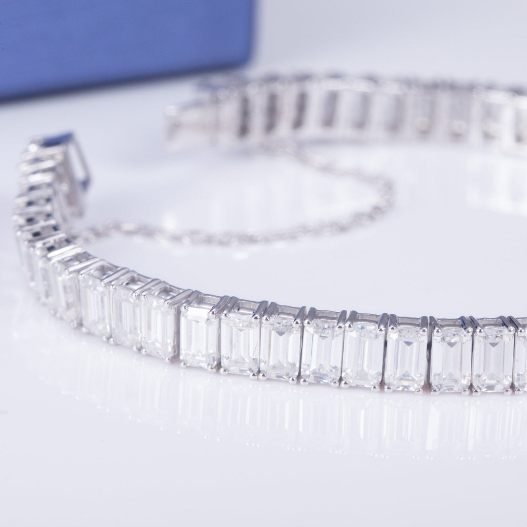 Lab Diamond Baguette Tennis Bracelet - Ice Dazzle - VVX™ Lab Diamond - Tennis Bracelet