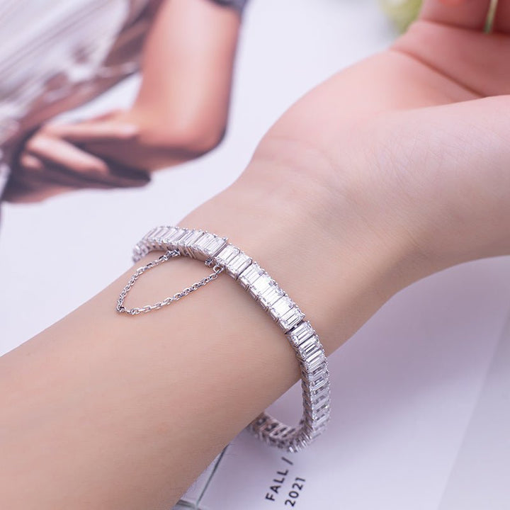 Lab Diamond Baguette Tennis Bracelet - Ice Dazzle - VVX™ Lab Diamond - Tennis Bracelet