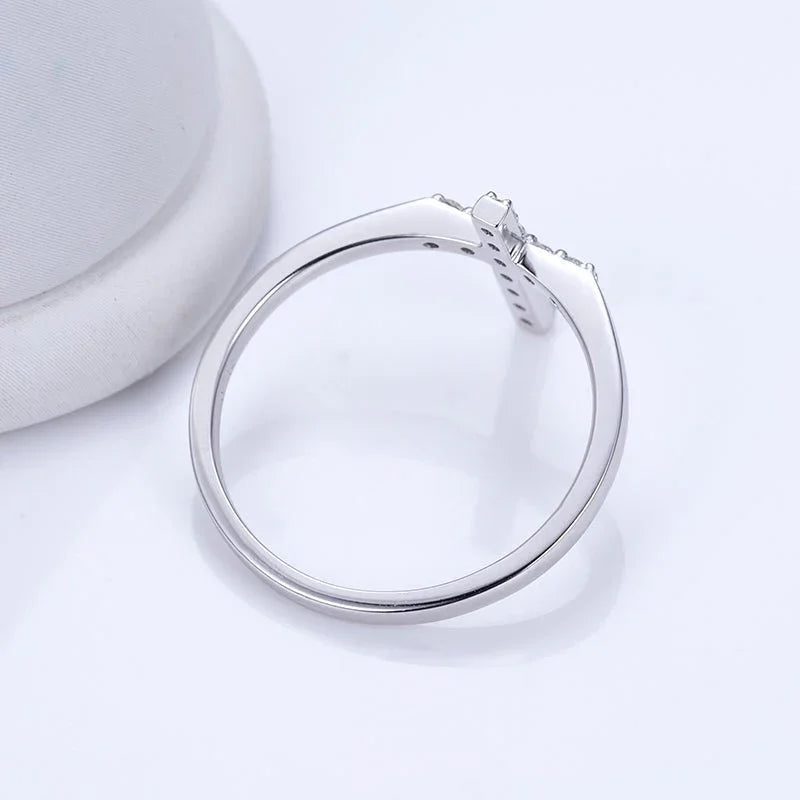 Lab Diamond Cross Fashion Ring - Ice Dazzle - VVX™ Lab Diamond - Fashion Rings