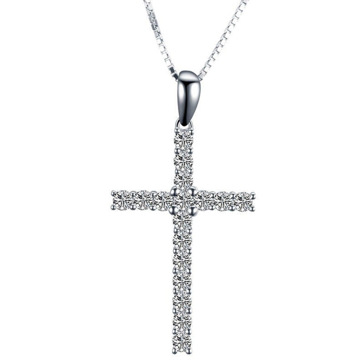 Lab Diamond Cross Pendant - Ice Dazzle - VVX™ Lab Diamond - Fashion Pendant