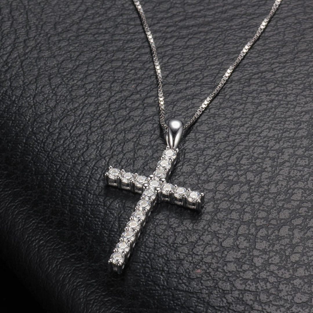 Lab Diamond Cross Pendant - Ice Dazzle - VVX™ Lab Diamond - Fashion Pendant