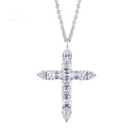 Lab Diamond Cross Pendant - Ice Dazzle - VVX™ Lab Diamond - Fashion Pendant