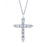 Lab Diamond Cross Pendant - Ice Dazzle - VVX™ Lab Diamond - Fashion Pendant