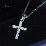 Lab Diamond Cross Pendant - Ice Dazzle - VVX™ Lab Diamond - Necklaces
