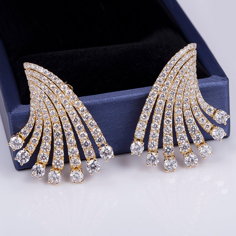 Lab Diamond Drop Earrings - Ice Dazzle - VVX™ Lab Diamond - Fashion Earrings