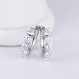 Lab Diamond Eternity Hoop Earrings - Ice Dazzle - VVX™ Lab Diamond - Hoop Earrings