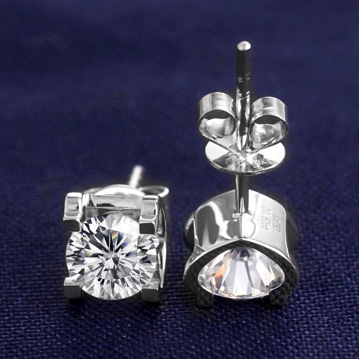 Lab Diamond Heart Stud Earrings - Ice Dazzle - VVX™ Lab Diamond - Studs