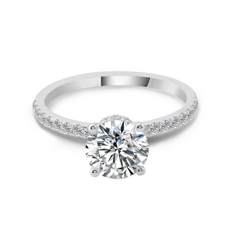 Lab Diamond Hidden Halo Ring - Ice Dazzle - VVX™ Lab Diamond - Engagement Rings