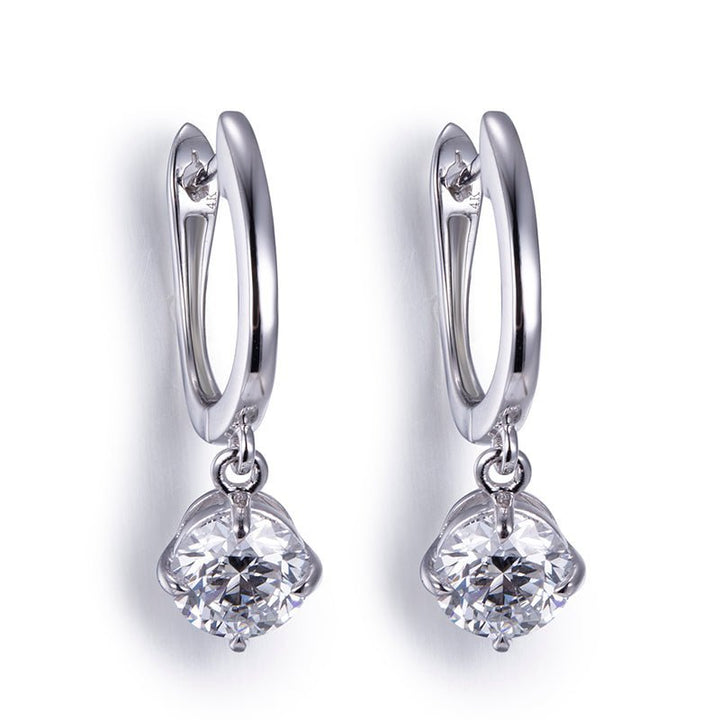 Lab Diamond Hoop Stud Earrings - Ice Dazzle - VVX™ Lab Diamond - Hoop Earrings