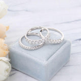 Lab Diamond Stackable Wedding Bands - Ice Dazzle - VVX™ Lab Diamond - Wedding Ring