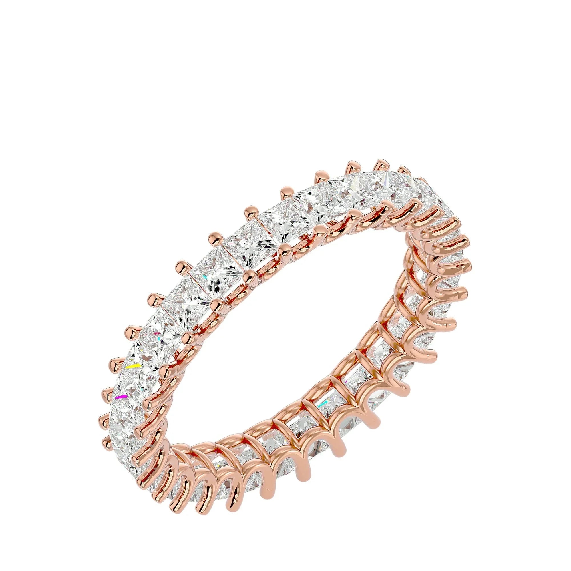 Lumina Eternity Band - 14K Rose Gold - Ice Dazzle - VVX™ Diamond - Eternity Band