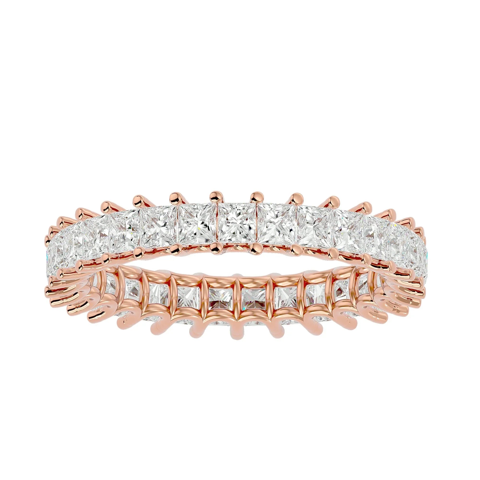 Lumina Eternity Band - 14K Rose Gold - Ice Dazzle - VVX™ Diamond - Eternity Band