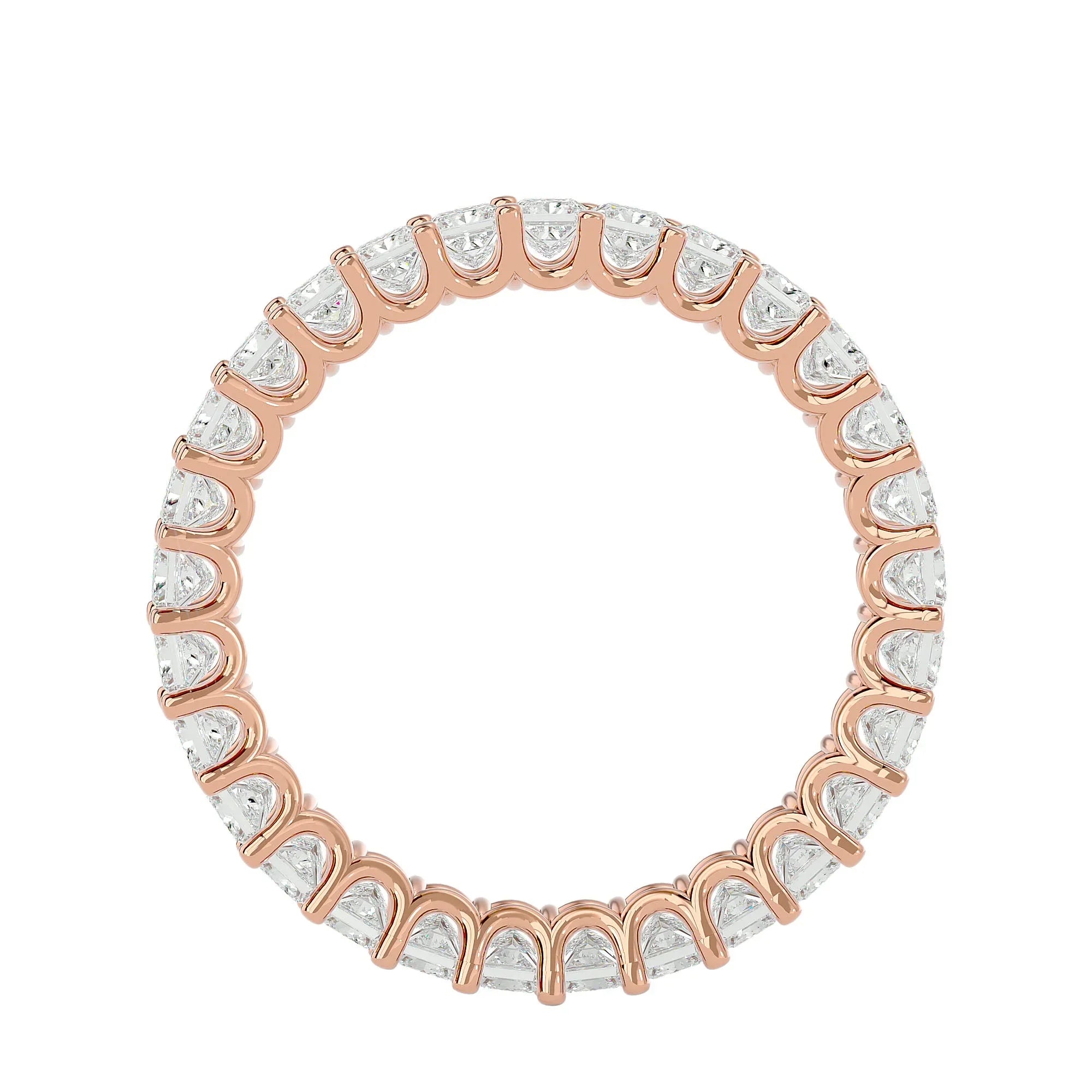 Lumina Eternity Band - 14K Rose Gold - Ice Dazzle - VVX™ Diamond - Eternity Band