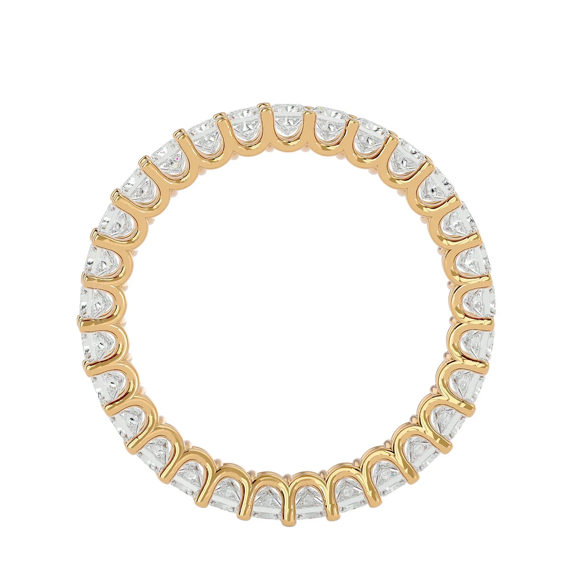 Lumina Eternity Band - 14K Yellow Gold - Ice Dazzle - VVX™ Diamond - Eternity Band