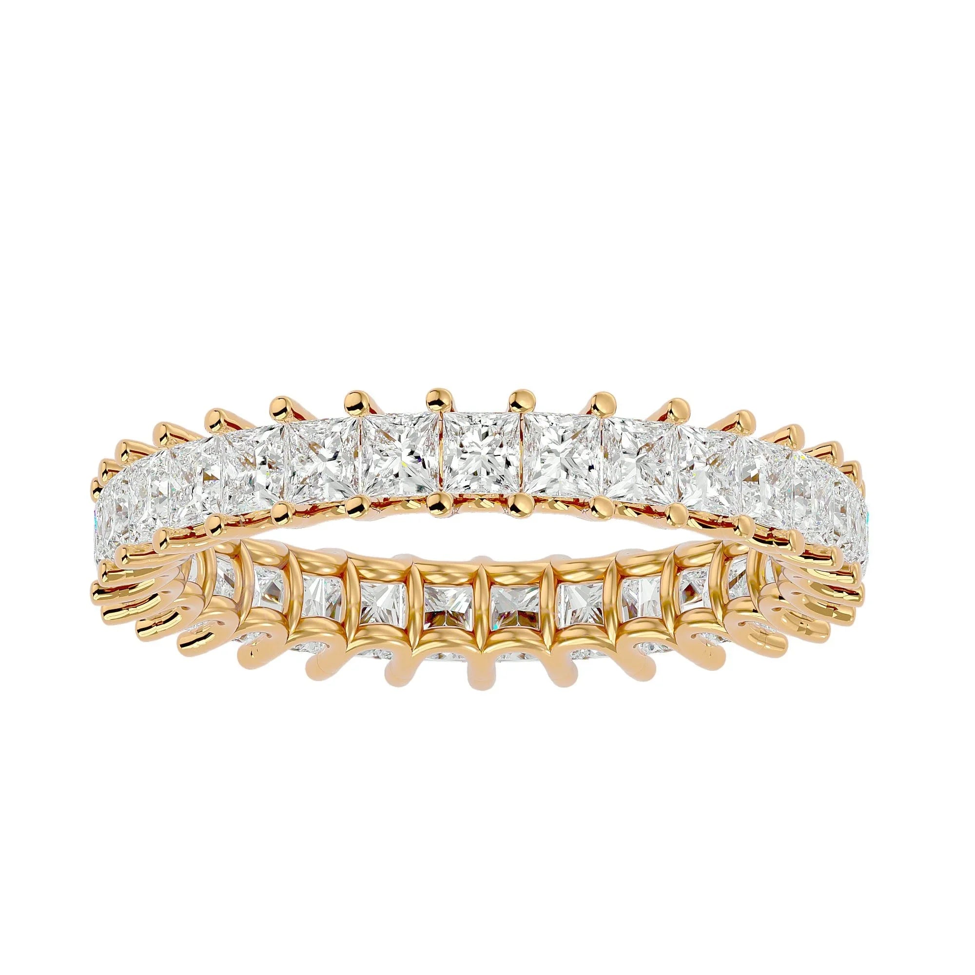 Lumina Eternity Band - 14K Yellow Gold - Ice Dazzle - VVX™ Diamond - Eternity Band